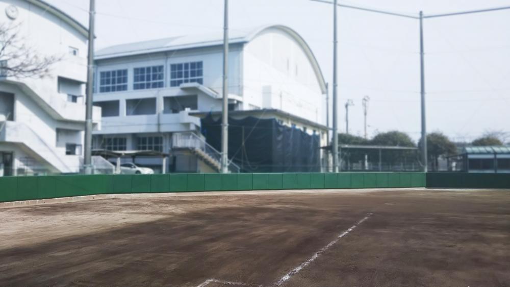 野球場ユニット式防護マット ラテリアPU 福岡県大牟田市野球場