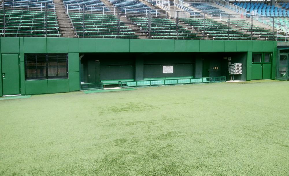 野球場ユニット式防護マット ラテリアPU 愛知県名古屋市野球場
